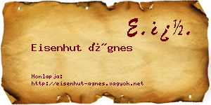 Eisenhut Ágnes névjegykártya